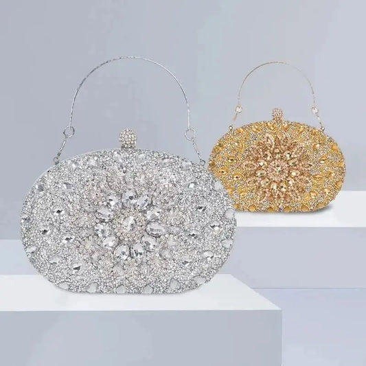 Sunflower Diamond-encrusted Dinner Bag Fashion Banquet Women's Clutch Bag Personality Dress Evening Bag WholesaleHQ