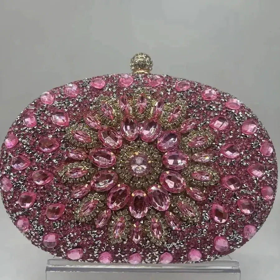 Sunflower Diamond-encrusted Dinner Bag Fashion Banquet Women's Clutch Bag Personality Dress Evening Bag WholesaleHQ